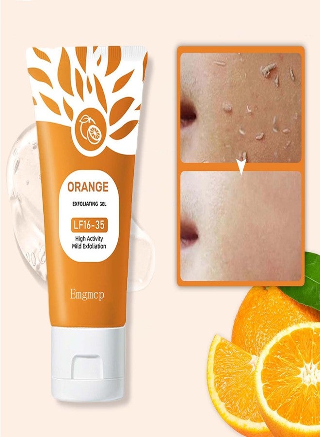 Emgmcp Orange Enzymes Exfoliating Gel for Face and Body, Deep Pore Cleansing & Tightening, Improve Blackhead, Moisturizing Scrub to Smooth Skin, Gentle for All Skin Types (2pc, 50ml) - Image 2