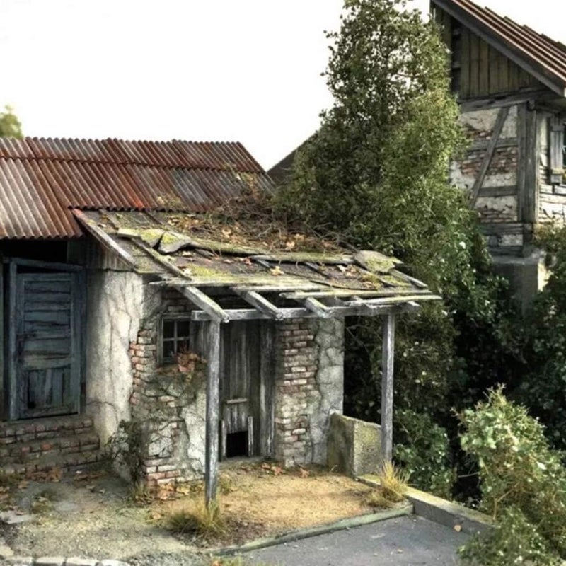 كلاراكو قالب طوب قابل لإعادة الاستخدام بنسبة 1:35، قالب تصميم مسار من الخرسانة والأسمنت والحجر، مناسب للبناء الذاتي وتصميم القطارات - Image 5