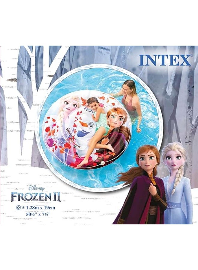 انتكس جزيرة عائمة قابلة للنفخ من Intex Disney Frozen II، بتصميم إلسا وآنا وأولاف، موديل 56515 - Image 4