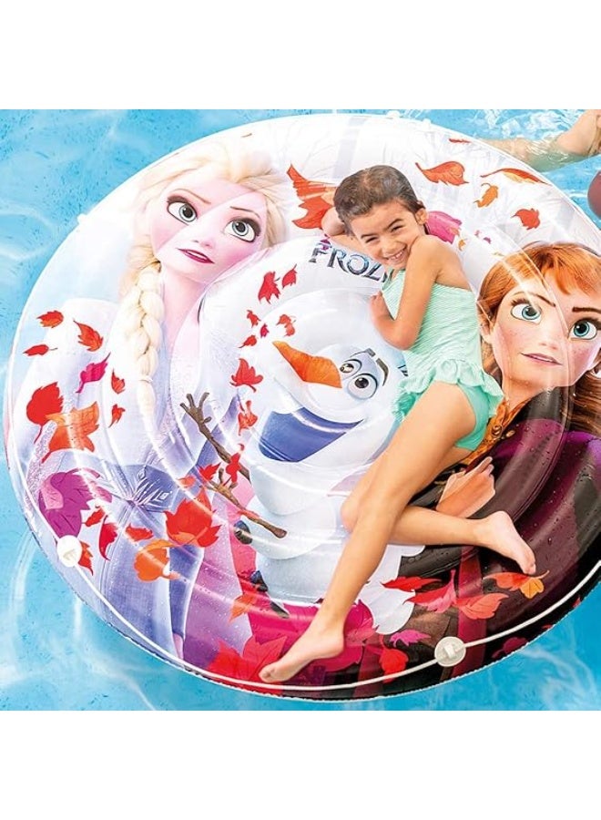 انتكس جزيرة عائمة قابلة للنفخ من Intex Disney Frozen II، بتصميم إلسا وآنا وأولاف، موديل 56515 - Image 3