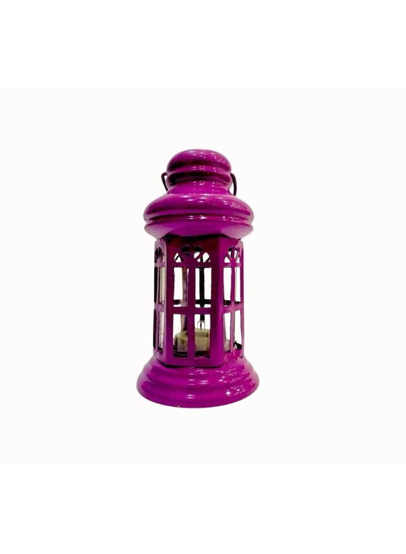 "IK lantern - small fuchsia glowing sphere, also includes a gift candle." - Image 1
