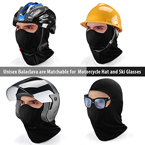 Vocado Full Face Mask, Ski and Neck Warmer for Motorcycle and Cycling (Black) - Image 5