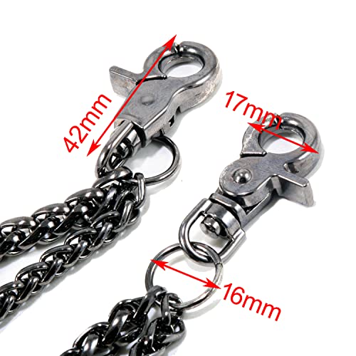 Double K DoubleK 2 Roof Durable Biker Key Jean Wallet Chain (24"/5.6oz) Black CS138 - Image 5