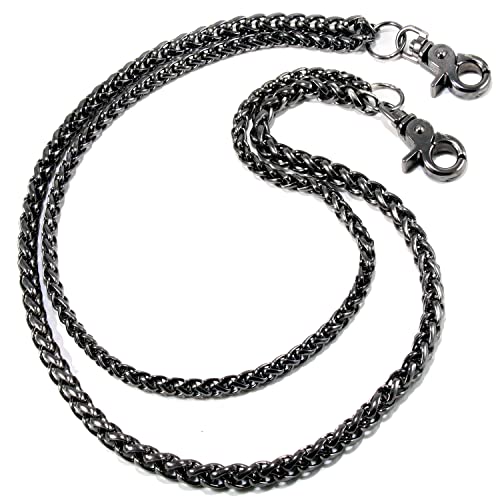 Double K DoubleK 2 Roof Durable Biker Key Jean Wallet Chain (24"/5.6oz) Black CS138 - Image 1