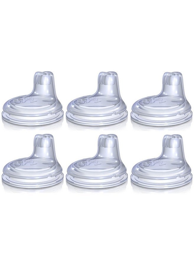 Nuby 6 Pack Replacement Silicone Spouts For The Nuby *No Spill Easy Grip Cup* - Image 1