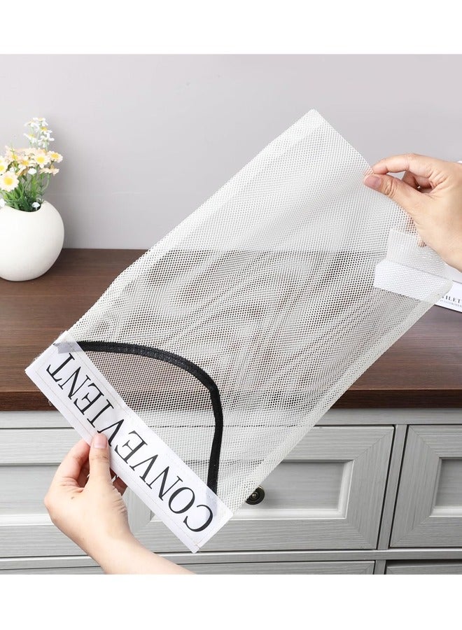 2 Pcs Sticky Wall Mount Mesh Plastic Bag Holder Net Bag Dispenser for Plastic Bags Grocery Bags Storage for Home and Kitchen - Image 5