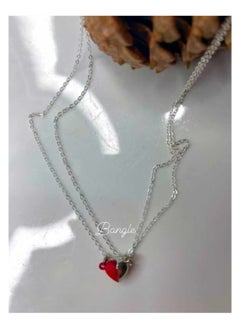 Generic Fashion Heart Magnetic For Couple Necklace 