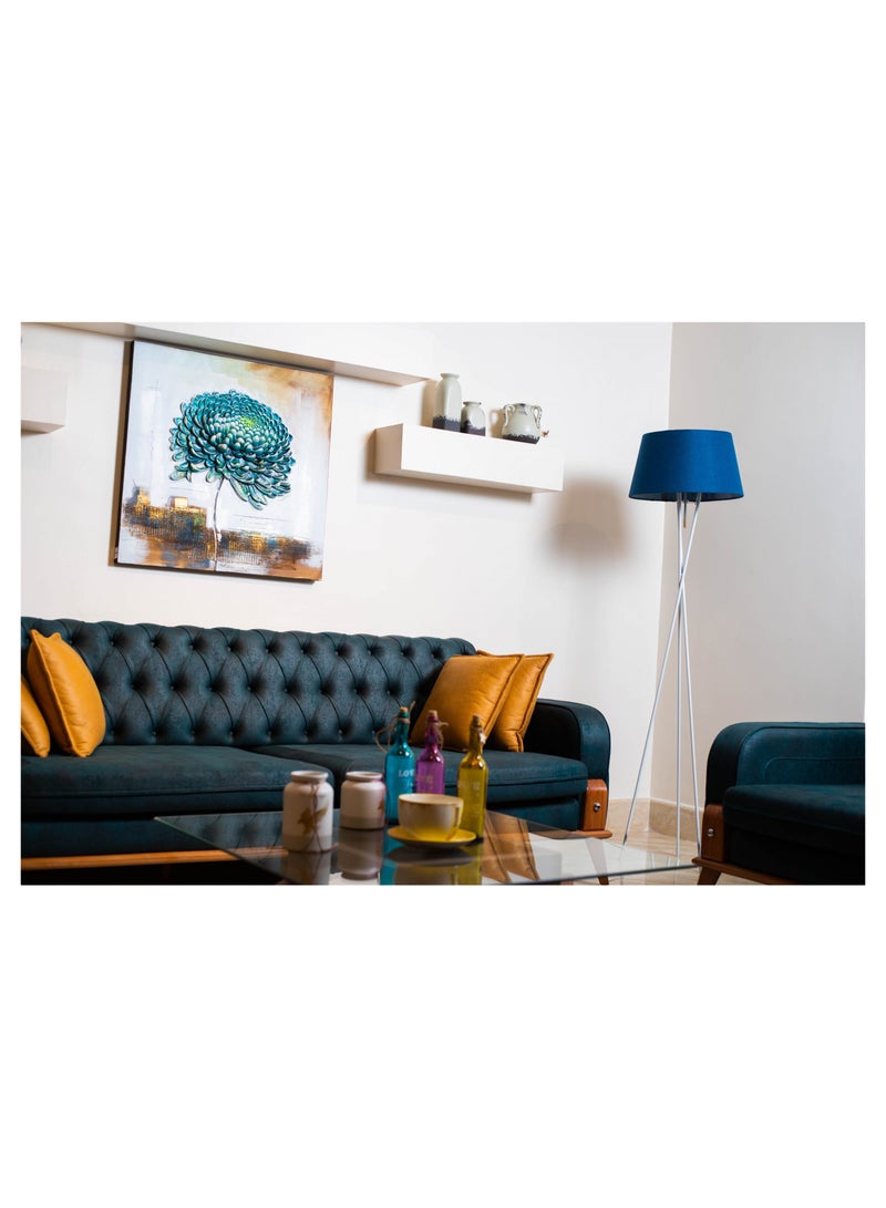 مصباح أرضي معدني 150 * 45 سم-أزرق