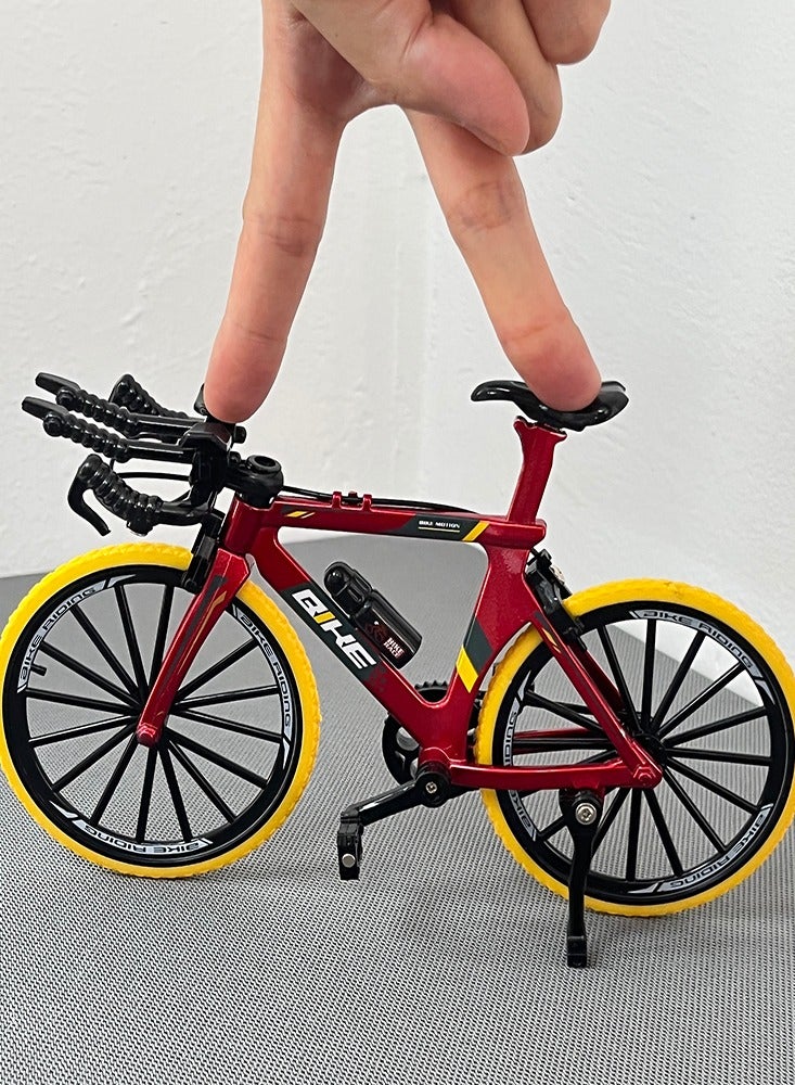 1:8 Model Alloy Bicycle Diecast Simulation Mountain Finger Bike Collection Gifts Toy - Image 1
