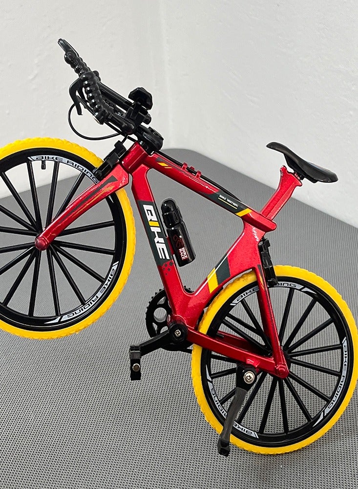 1:8 Model Alloy Bicycle Diecast Simulation Mountain Finger Bike Collection Gifts Toy - Image 2