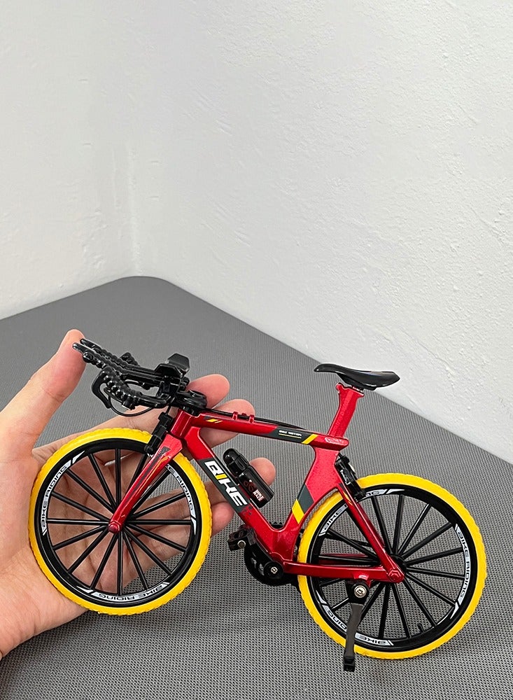 1:8 Model Alloy Bicycle Diecast Simulation Mountain Finger Bike Collection Gifts Toy - Image 3