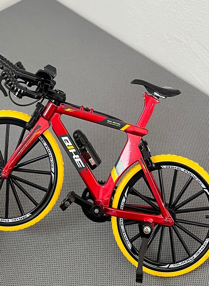 1:8 Model Alloy Bicycle Diecast Simulation Mountain Finger Bike Collection Gifts Toy - Image 4