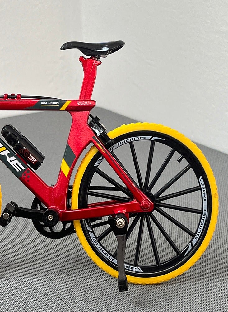 1:8 Model Alloy Bicycle Diecast Simulation Mountain Finger Bike Collection Gifts Toy - Image 5