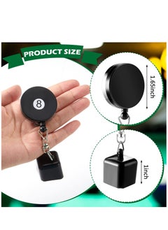 KASTWAVE Billiards Snooker Pool Cue Chalk Holder 2 Pieces Retractable Snooker Practical Tool with Belt Clip for Billiards Chalk Tip Holder  - Image 2