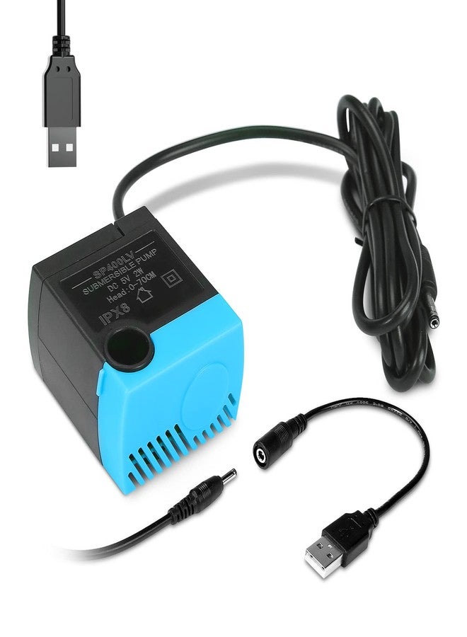 SanKlev SP-400LV Cat Water Fountain Pump,USB Replacement Pump for Pet Drinking Fountains Compatible with Ceramic, Butterfly,Seaside and Multi-Tier Pet Fountains(No AC Adapter) - Image 1
