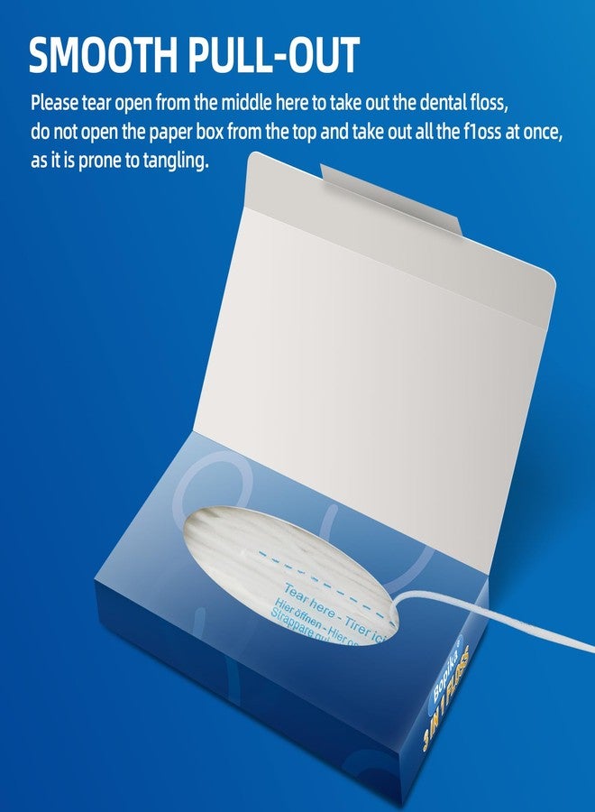 Bopika 3-in-1 Orthodontic Floss for Braces - Pre-Cut Super Floss Threaders with Stiffened End for Bridges & Implants, PFAS-Free 160 Count (Pack of 2 - Image 4