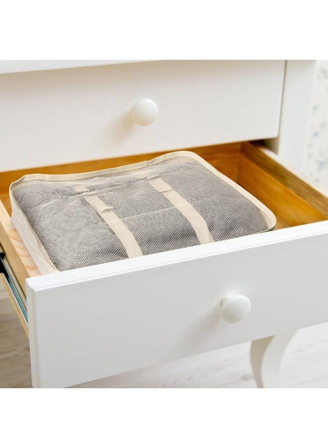 NXT Travel Luggage Packing Organizers Set with Toiletry Bag, 7 Pieces, Beige - Image 4