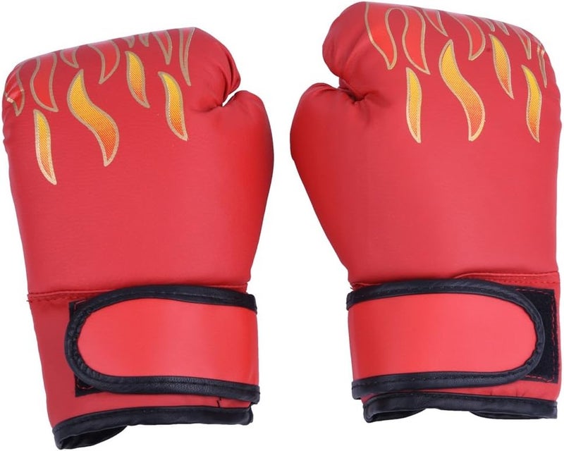 comfrt Kids Boxing Gloves, PU Muay Thai Sparring Training Glove Kickboxing Gloves for Age 7-13 Years (Color : Red) Boxing Supplies - Image 1