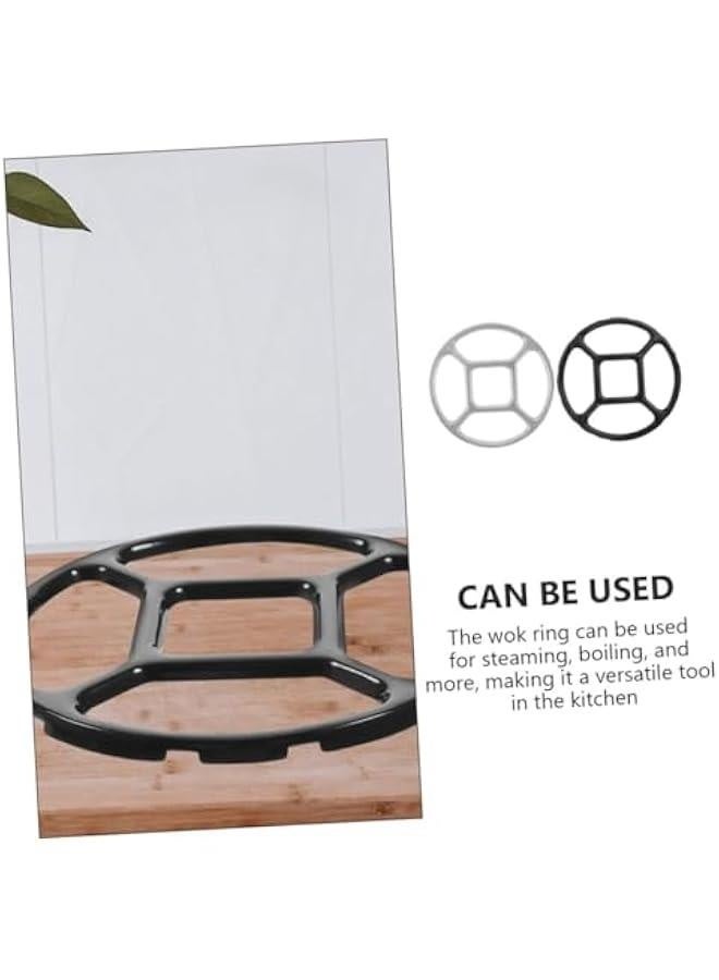 2pcs Auxiliary support for small pot round wok ring gas stove pot ring pot ring for gas stove wok support rings for gas stove wok rack for frying Anti-skid frame alloy universal  - Image 4
