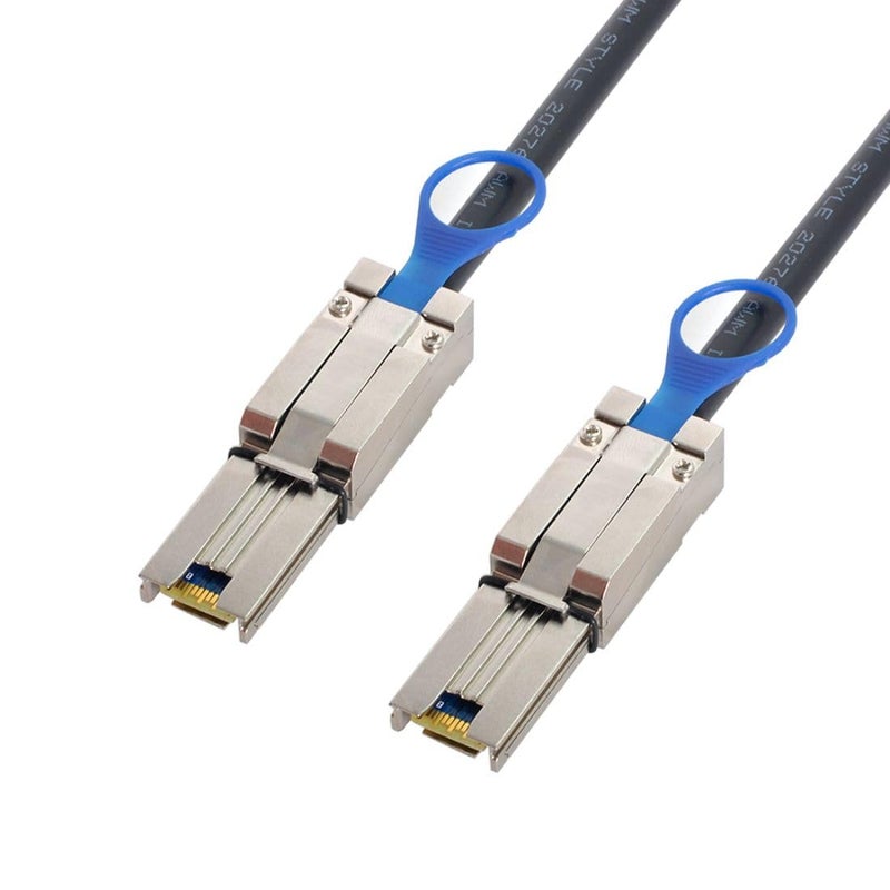 Chenyang SFF-8088 to SFF-8088 Cable,Mini SAS SFF-8088 26Pin 4X 4 Lane Data Disk Raid Multilane External Extension Cable 6Gbps - Image 1