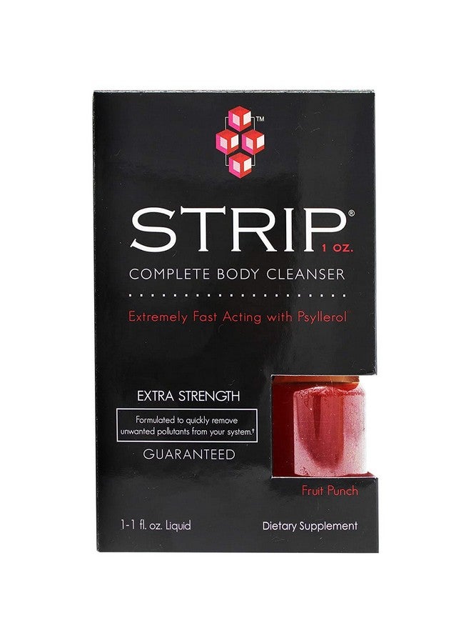 Wellgenix Strip Herbal Cleanse Detox Liquid - Whole Body Cleanser - Extra Strength Detoxifying Drink - Quick Flush Cleanse - 1 Oz Fruit Punch - Image 1