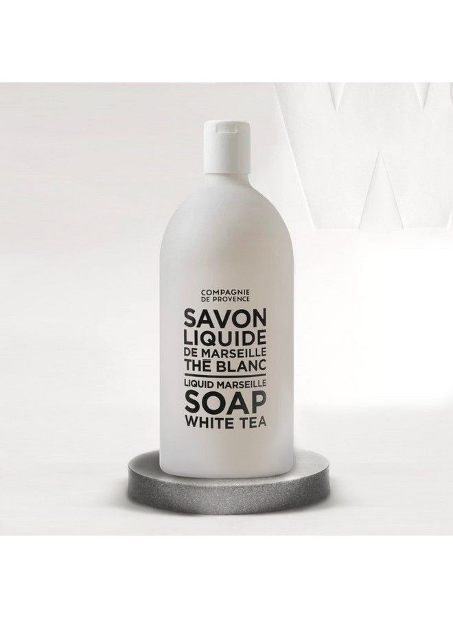 La Compagnie de Provence Compagnie De Provence Savon De Marseille Extra Pure Liquid Soap White Tea 338 Fl Oz Plastic Bottle Refill - Image 3