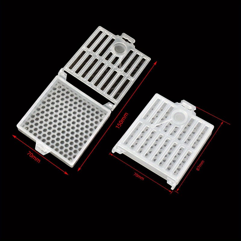 Set Of 5 Heavy Duty Queen Bee Cages Non Electric Hive Cages With Open Mesh Design Transparent Beekeeping Management Tools For Bee Farming - Image 2