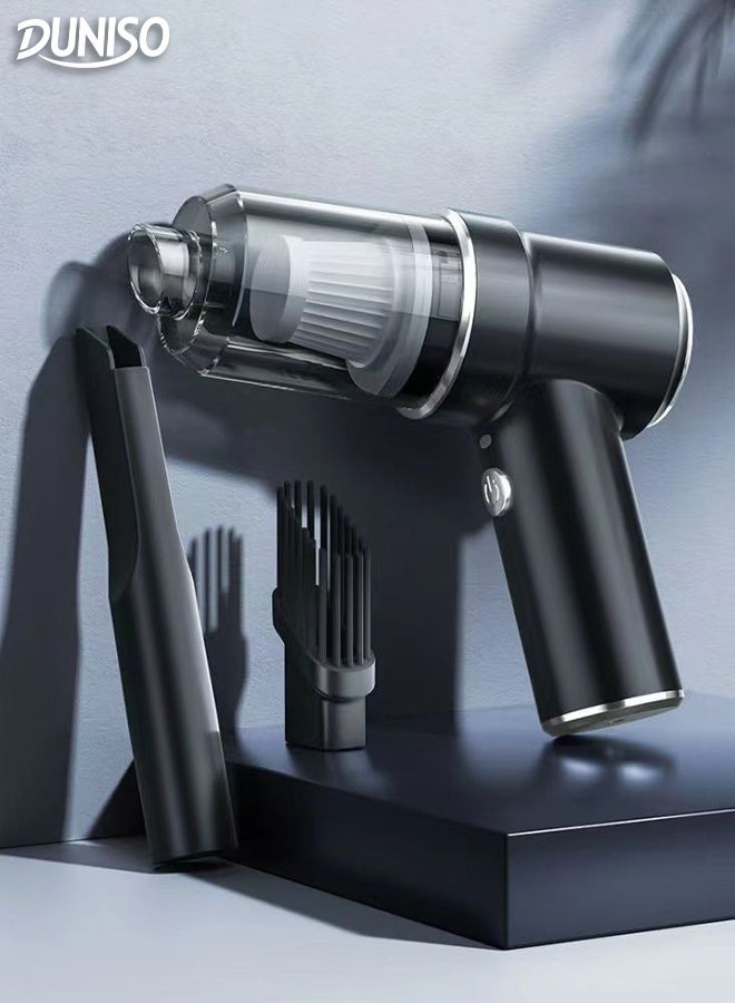 DUNISO Handheld Vacuum Cordless 11000Pa Portable Powerful Car Vacuum Cleaner 3 in 1 USB Rechargeable Lightweight Vacuum Blower Dust Buster for Car， Home， Kitchen， Office， Pet Hair Cleaning - Image 1