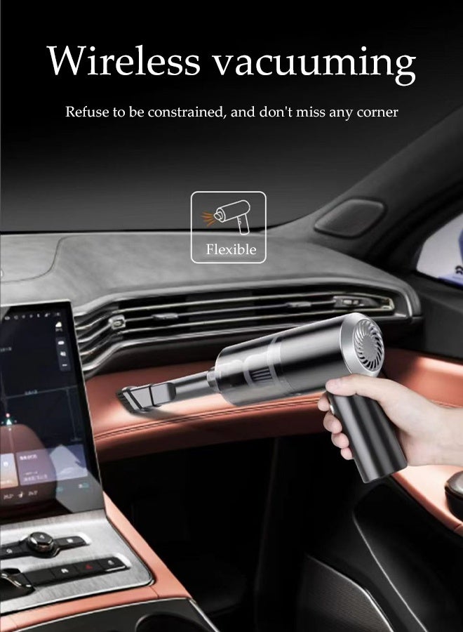 DUNISO Handheld Vacuum Cordless 11000Pa Portable Powerful Car Vacuum Cleaner 3 in 1 USB Rechargeable Lightweight Vacuum Blower Dust Buster for Car， Home， Kitchen， Office， Pet Hair Cleaning - Image 2