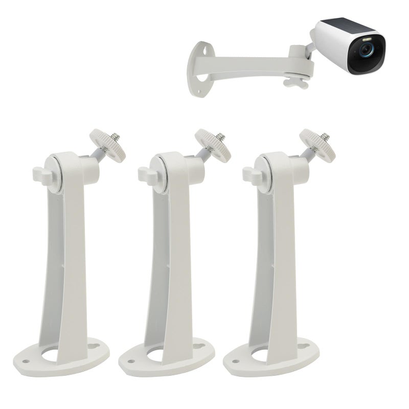 Buwesru 3Pack Extremely Long 6 in Camera Mount for eufyCam 2C/2C Pro, 3C/S300, for Ring Camera, for SoloCam S220/C210, Adjustable Wall Mount Brackets Indoor/Outdoor, Aluminum Alloy Rust-Proof and Durable - Image 1