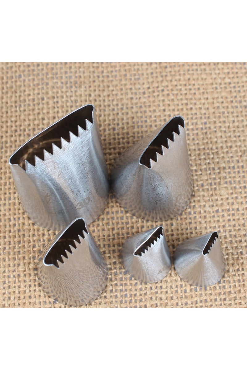 إيروريكس مجموعة من 5 قطع من فوهات تزيين الكيك بنمط سلة منسوجة، قوالب تزيين الحلويات والمعجنات... - Image 5