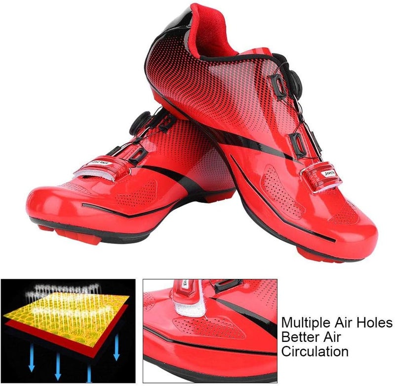 comfrt Cycling Shoes Men, Adult Anti-Shock Breathable Road Bike Anti-Skid Lock System Riding Bicycle Shoes - Image 5