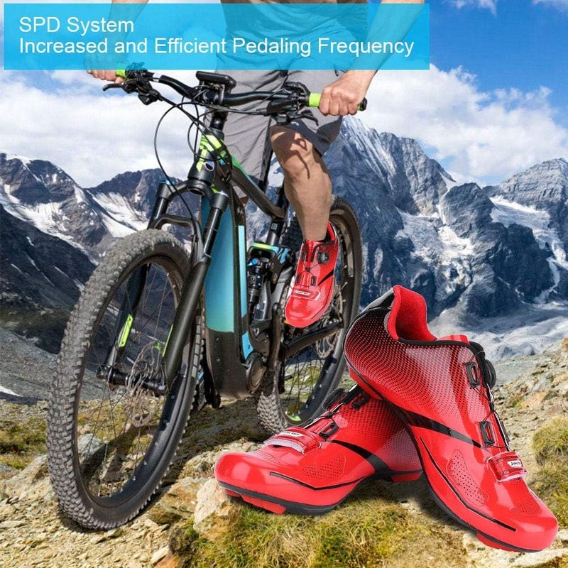 comfrt Cycling Shoes Men, Adult Anti-Shock Breathable Road Bike Anti-Skid Lock System Riding Bicycle Shoes - Image 4