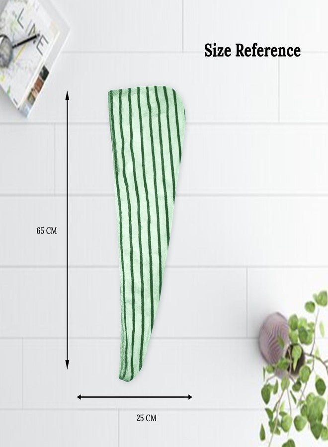 HOUSSE Lined Microfiber Head Towel, Ultra Soft, Absorbent & Hair Wrap -300GSM (Green)_ - Image 2