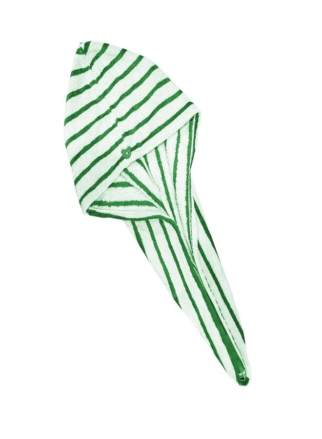 HOUSSE Lined Microfiber Head Towel, Ultra Soft, Absorbent & Hair Wrap -300GSM (Green)_ - Image 1