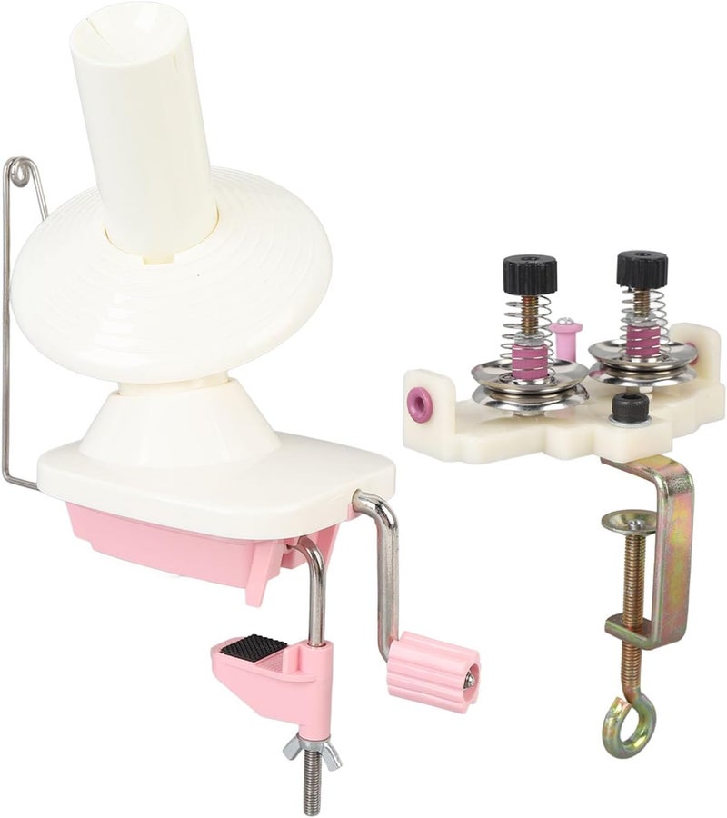 LOCADENCE Yarn Winder, Manual Yarn Ball Winder with Dual Head Thread Guide, 8 Strands 150g Capacity Portable Yarn Spinner, Hand Crank Yarn Ball Winding Machine - Image 1