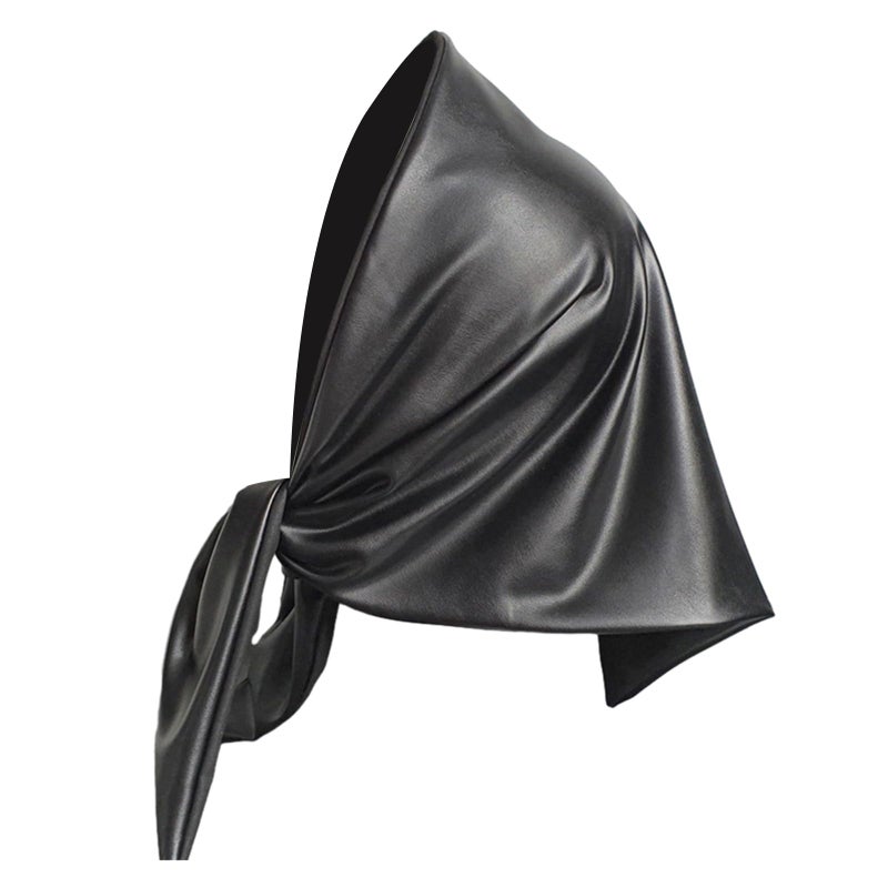 VOCUE Womens Warm Long Shawl Winter Wraps Large Scarves Faux Leather Triangle Scarf Bandana Head Kerchief - Image 1
