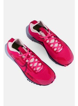 Nike Women React Pegasus Trail 4 GTX Lace Up Running Shoes, Dark Pink  - Image 4