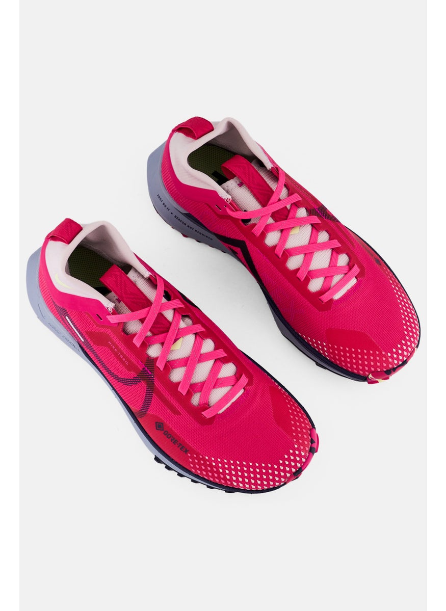 Nike - Women React Pegasus Trail 4 GTX Lace Up Running Shoes, Dark Pink - Image 1
