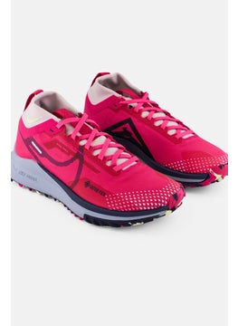 Nike Women React Pegasus Trail 4 GTX Lace Up Running Shoes, Dark Pink  - Image 3