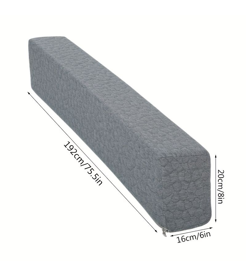 Adjustable Bed Wedge Pillow High Density Honeycomb White Headboard Cushion Bed Gap Filler for Queen 60in Beds Machine Washable Soft Padding No Tools Needed Back Rest - Image 4