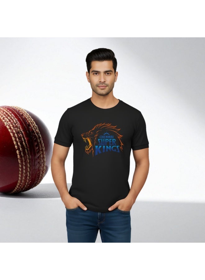 Chennai Cricket Fans Adult Round Neck Tshirt For Men - Image 4