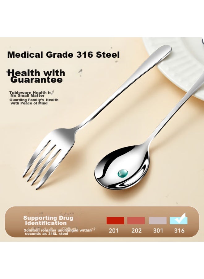 WORTHBUY Worthbuy 304 Stainless Steel Portable Cutlery Set With Chopsticks And Spoon, Student Tableware, Single-person Chopsticks And Spoon With Storage Box, Coffee Color - Image 3