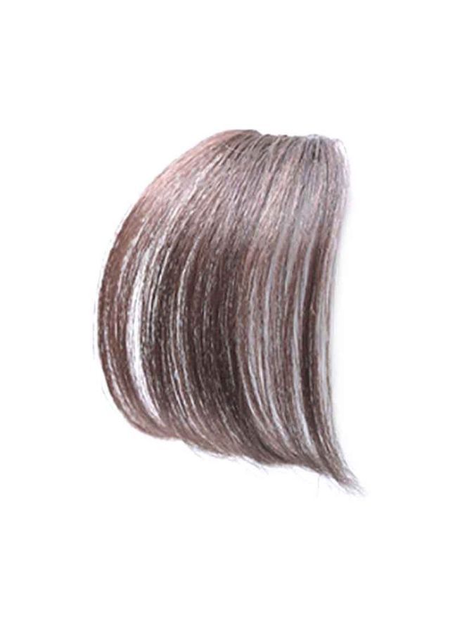 وصلة شعر بتصميم منفوش مع غرة بني