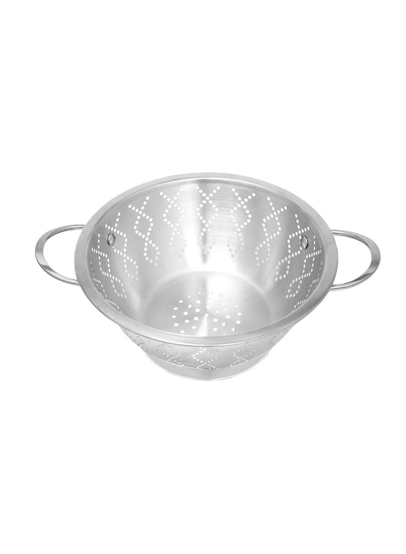 Hascevher Stainless Steel Colander Strainer with Stand 1pc - Made In Turkey 26CM  - Image 2
