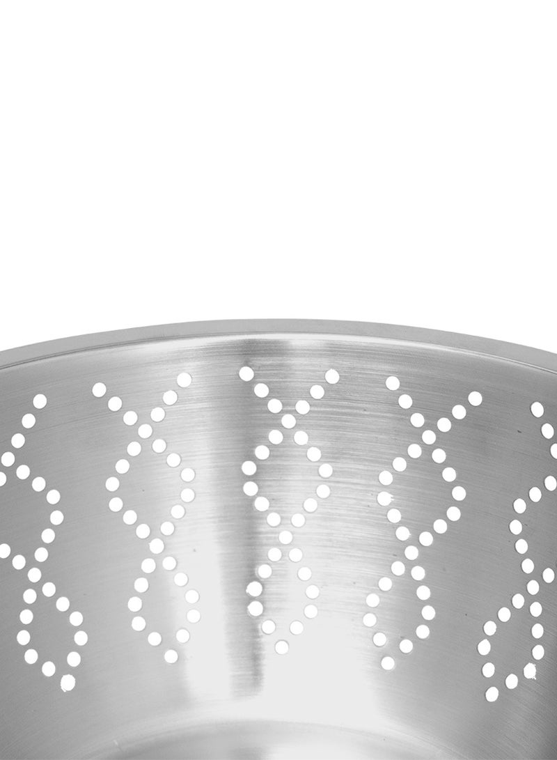 Hascevher Stainless Steel Colander Strainer with Stand 1pc - Made In Turkey 26CM  - Image 4