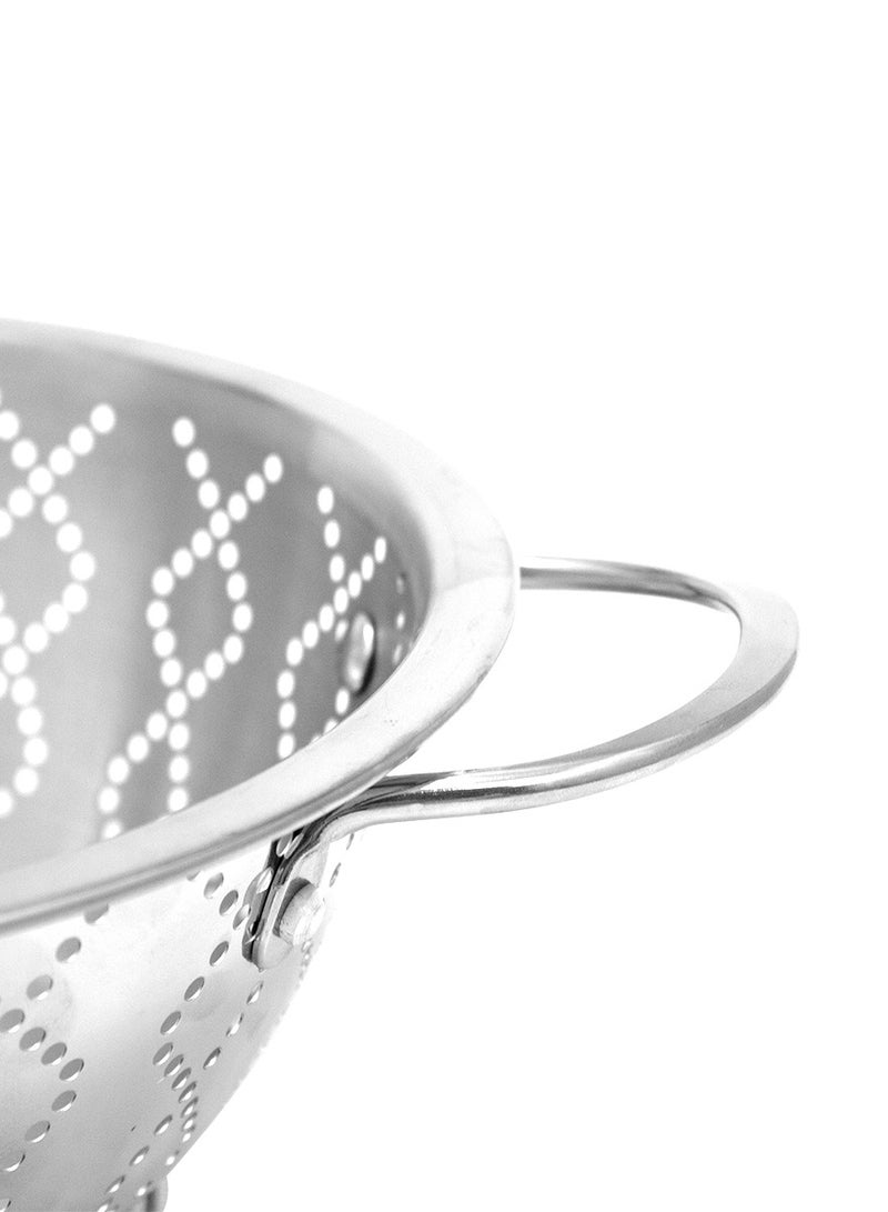 Hascevher Stainless Steel Colander Strainer with Stand 1pc - Made In Turkey 26CM  - Image 3