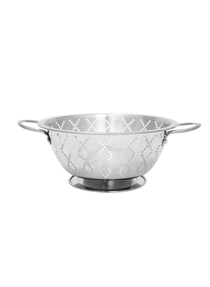 Hascevher Stainless Steel Colander Strainer with Stand 1pc - Made In Turkey 26CM  - Image 5