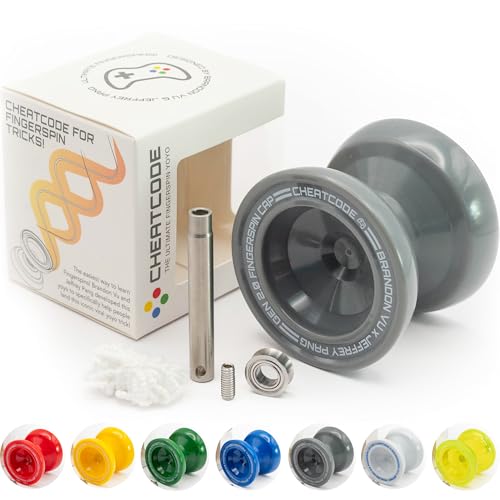 Cheatcode Yoyo by Brandon Vu Master Fingerspin Tricks A Responsive Unresponsive Yoyo for Kids Teens Adults Great Yo Yo For Beginners Extra Professional Ball Bearing Kit Included Offset - Image 1