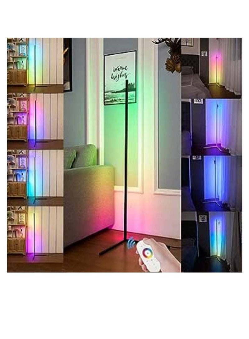 Vitacelli Smart RGB LED Floor Lamp,Modern Minimalism Color Changing LED Dimmable Torchiere,20W Multicolour 140cm - Image 1